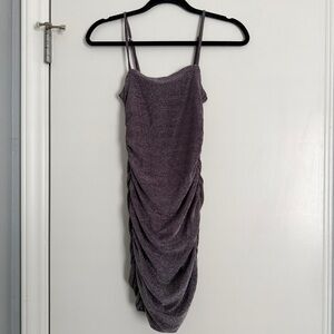 Forever 21 Purple Sparkly Strap Dress - Small